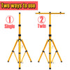 Flood Light Tripod Stand Camp Work Site Emergency Lamp Stand Single / Twin Head