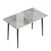 Stunning Gloss Finish Marble Dining Table Living Room Breakfast Table Party Xmas