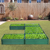 Garden Metal Raised Vegetable Planter Outdoor Flower Trough Herb Grow Bed Box