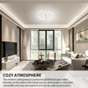 Modern LED Ceiling Light Half Ring Panel Down Lights Bathroom Kitchen Bedroom GB