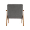 Scandinavian Armchair Linen Padded Seat Lounge Sofa Buttoned Back Accent Chairs