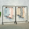 5.6ft Strong Garment Clothes Rail Large Heavy Duty Hanging Display Stand Closet