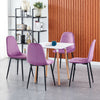 Set of 4 Velvet Dining Chairs Upholstered Seat Home Living Room Lounge Bedroom