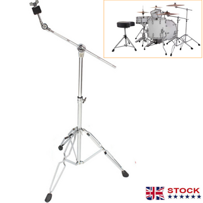 Tornado Cymbal Boom Stand Adjustable Double Braced HeavyDuty Boom/Straight Combo