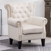 Wing Back Armchair Chesterfield Button Back Lounge Chair Scallop Shell Tub Sofa