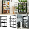 Metal Shelving Unit Storage Racking Display Organiser Rack Kitchen Corner Shelf