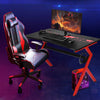 Ergonomic Gaming Desk R-Shaped Racing Computer Table Workstation Home Office