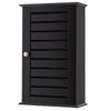 Louvered Bathroom Wall Cabinet Wall Mounted Storage Organizer Adjustable Shelves