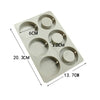 6 Cavities Silicone Rectangle Handmade Soap Cake Making Mold Craft Supplies UK