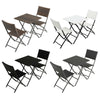 Three-Piece Rattan Garden Furniture 2 Seat Bistro Table Chair Outdoor Patio Set