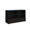 LED Sideboard High Gloss Buffet Cupboard Drawers Cabinet TV Unit For Living Room