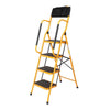 4 Step Ladder With Safety Handrail Foldable Safety Non Slip Matt Safe Heavy Duty