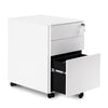 Office Mobile Filing Cabinet Metal Cupboard Drawer Unit on 5 Castors 3 Drawer NS