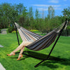 Portable Hammock with Stand for 2 person Weather Resistant Heavy Duty Steel