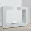 Bio Ethanol Fireplace with Adjustable Flames Floor/Tabletop Heater Fireplace NEW