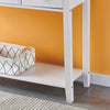 Chic 3 Drawer Console Table Hallway Desk Wooden Storage Shelf Dresser Desk White