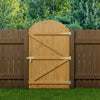 Durable Garden Wooden Gate Pedestrian Gate Pine Wood Gate 152/183cm Height