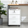 Office Filing Cabinet Mobile Under Desk File Storage Cupboard w/ Drawers Wheels