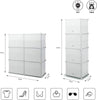 Plastic Storage Wardrobe Clothes Shoe Shelf Organizer Cupboard Closet Cabinet