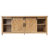 Modern TV Cabinet for 60-Inch TV Wooden Media Storage Shelves Organizer Stand