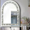 Luxury Arch Decorative Wall Mirror Crush Diamond Makeup Dress Mirror Home Déco