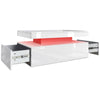 High Gloss LED Coffee Table With Storage 2 Drawers Modern Living Room Furniture