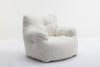 Upholstered Soft Fabric Tufed Bean Bag Foam Memory Resilience Sponge Chair BT