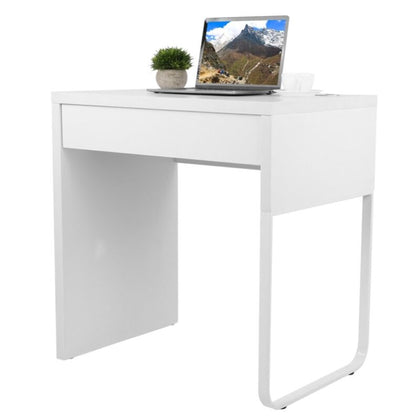 White Computer Desk Laptop Study Writing Table Workstation with Storage Drawer