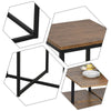 Compact 5pc Kitchen Dining Set Wood Bar Table Chair Home Space Saving Furniture