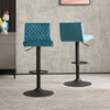 1/2/4X Bar Stools Gas Lift Stools Velvet Breakfast Kitchen Cafe Pub Swivel Chair