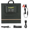 Suaoki 100W Foldable Dual-Port Solar Panel 10 In 1 Connector Cable Camping UK