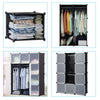 12 Cube Plastic Storage Wardrobe Clothes Organizer Cupboard Closet Cabinet DIY