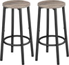 Set of 2 Breakfast Kitchen Chair 30 x 30 x 64 cm Pub Stools