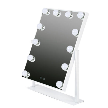 Hollywood Makeup Mirror,12 LED Light Bulbs, Dimmable Lights Bedroom Table Vanity