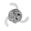 Ceiling Mount Fandelier Remote Retractable Blade Led Ceiling Fan Light Lamp 42''