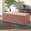 Large Chesterfield Footstool Storage Bench Ottoman Box Coffee Table Window Seat