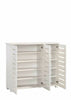 5 Tier Shoe Storage Cabinet 3 Door Cupboard Stand Rack Unit White