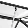 Half Walk-in Greenhouse Alu with Base Frame Lean to Wall Grow House Garden Shed