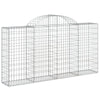 Arched Gabion Baskets 5 pcs 200x30x100/120 Galvanised N4L0