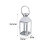 Stainless Steel Lanterns Candle Holder Stand Hanging/Free Standing Wedding Decor