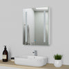 Bathroom Led Lighted Mirrored Cabinet with Shaver Socket Wall Hung Anti Mist