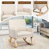 Fabric Upholstered Recliner Rocking Chair Armchair Lounge Sofa Seat Relax Rocker