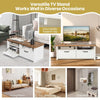 TV Stand for TVs up to 48 Inches Wooden Modern TV Console Table W/2 Open Shelves