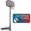 Portable Basketball Hoop Adjustable Basketball Stand Hoop Net 218.5-306.5cm