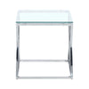 Tempered Glass Tea Coffee Table Side Small End Stand Teapoy Desk Metal Pedestal