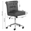 Velvet Adjustable Office Chair Swivel Office Study Computer Desk Chair Ergonomic