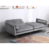 Velvet Sofa Bed Living Room Furniture 2 seater sofa bed with 2 bolister cushions