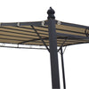 Metal Gazebo Outdoor Garden Patio Awning Shelter 3mx3m Sunshade Pergola Canopy