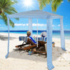 2m x 2m Outdoor Garden Gazebo Foldable Beach Cabana Patio Sunshade Canopy W/ Bag