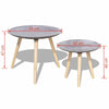 2x Coffee Table Side Table Set Corner Modern Round Hallway Living Room Furniture